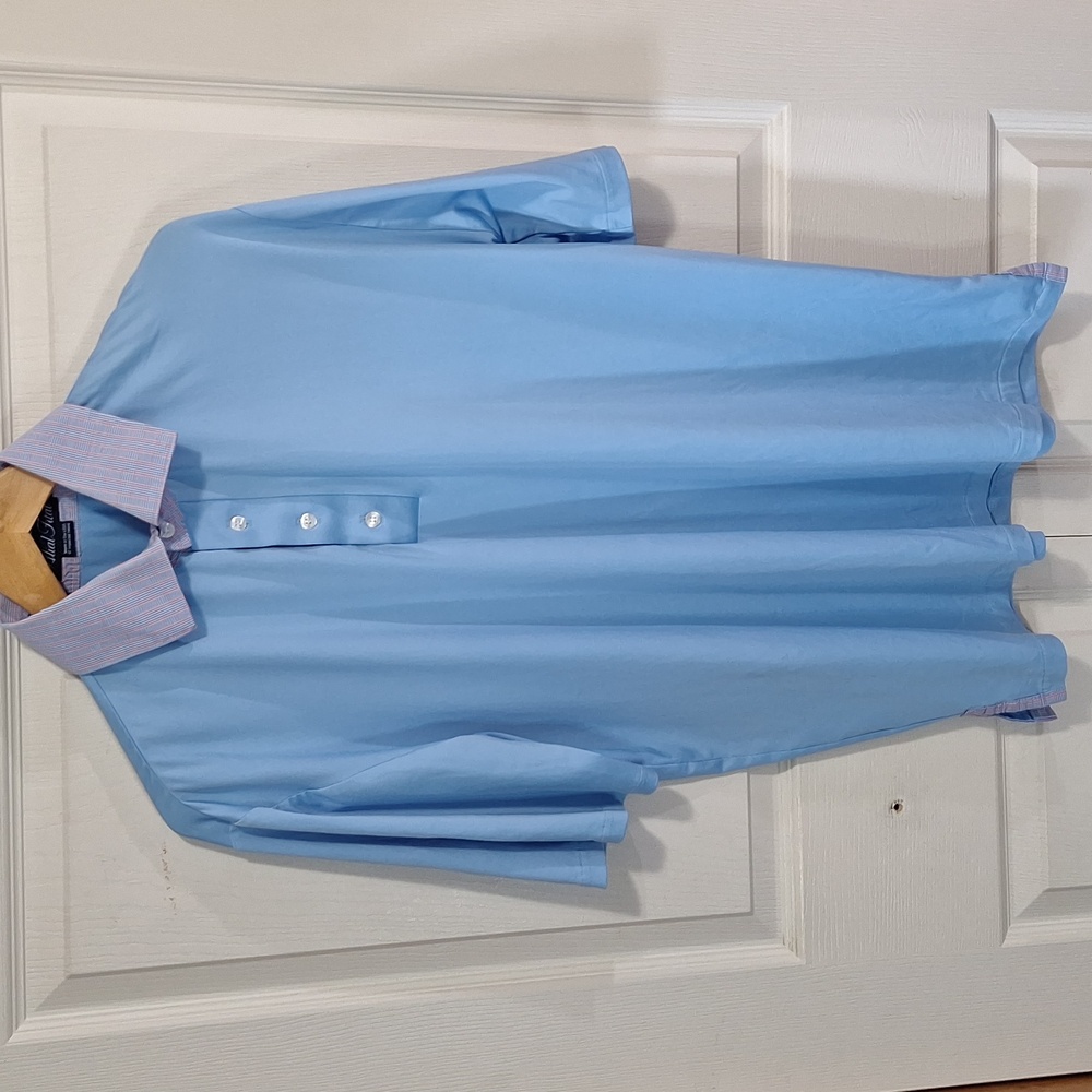 Alial Fital golf shirt polo pullover USA - L - blue/plaid
